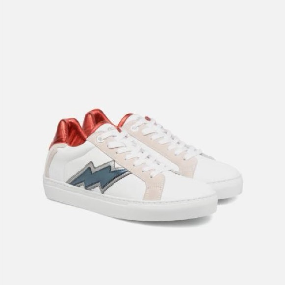 Selling gently used Zadig and Voltaire flash lightning bolt sneakers size 40! - Picture 2 of 7